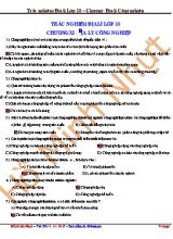 Câu hỏi trắc nghiệm ôn tập chương 6 Địa lí lớp 10 (Có đáp án) - Hồ Minh Nhựt